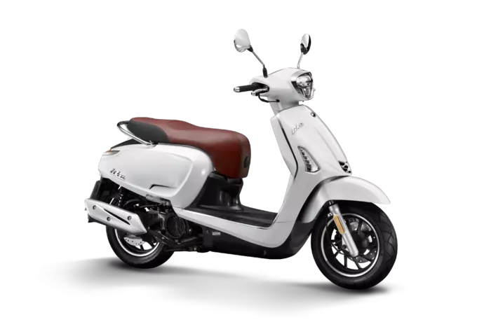 Scooter Kymco 125cc Like 125, couleur coco white