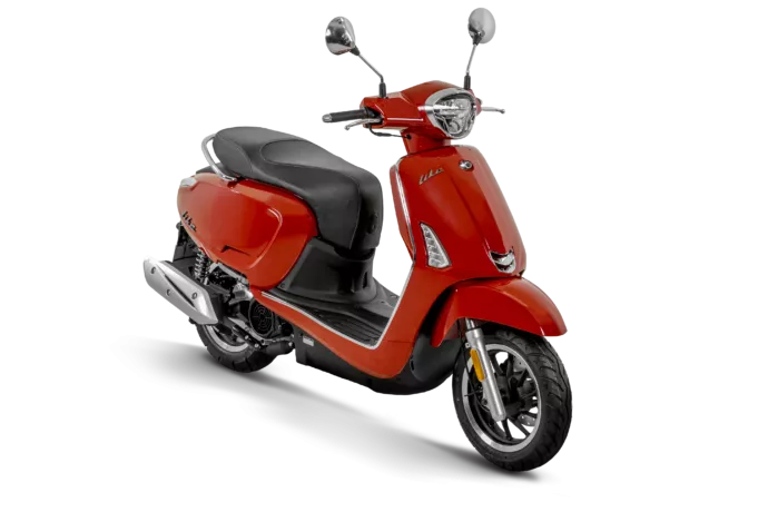 Scooter Kymco 125cc Like 125, couleur tomato red