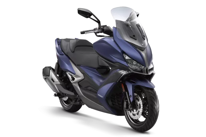 Maxi scooter Kymco Xciting S400i couleur midnight indigo