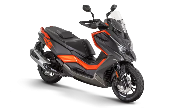 Scooter Kymco 125cc Dtx 360 couleur orange et noir