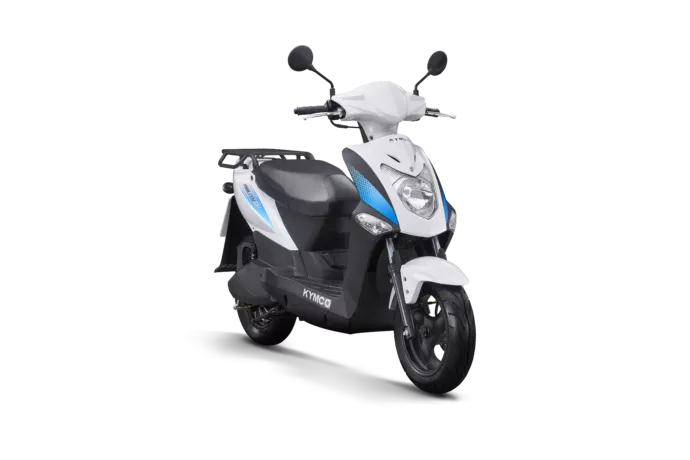 Scooter Kymco électrique Agility EV, couleur blanc